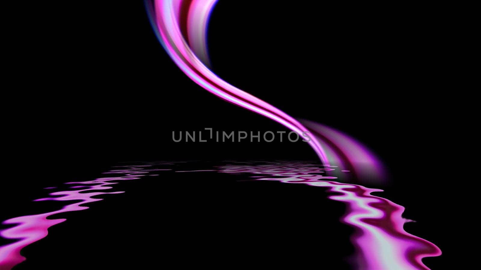 Colorful strings in motion against black background,Colorful strings in motion against black background
