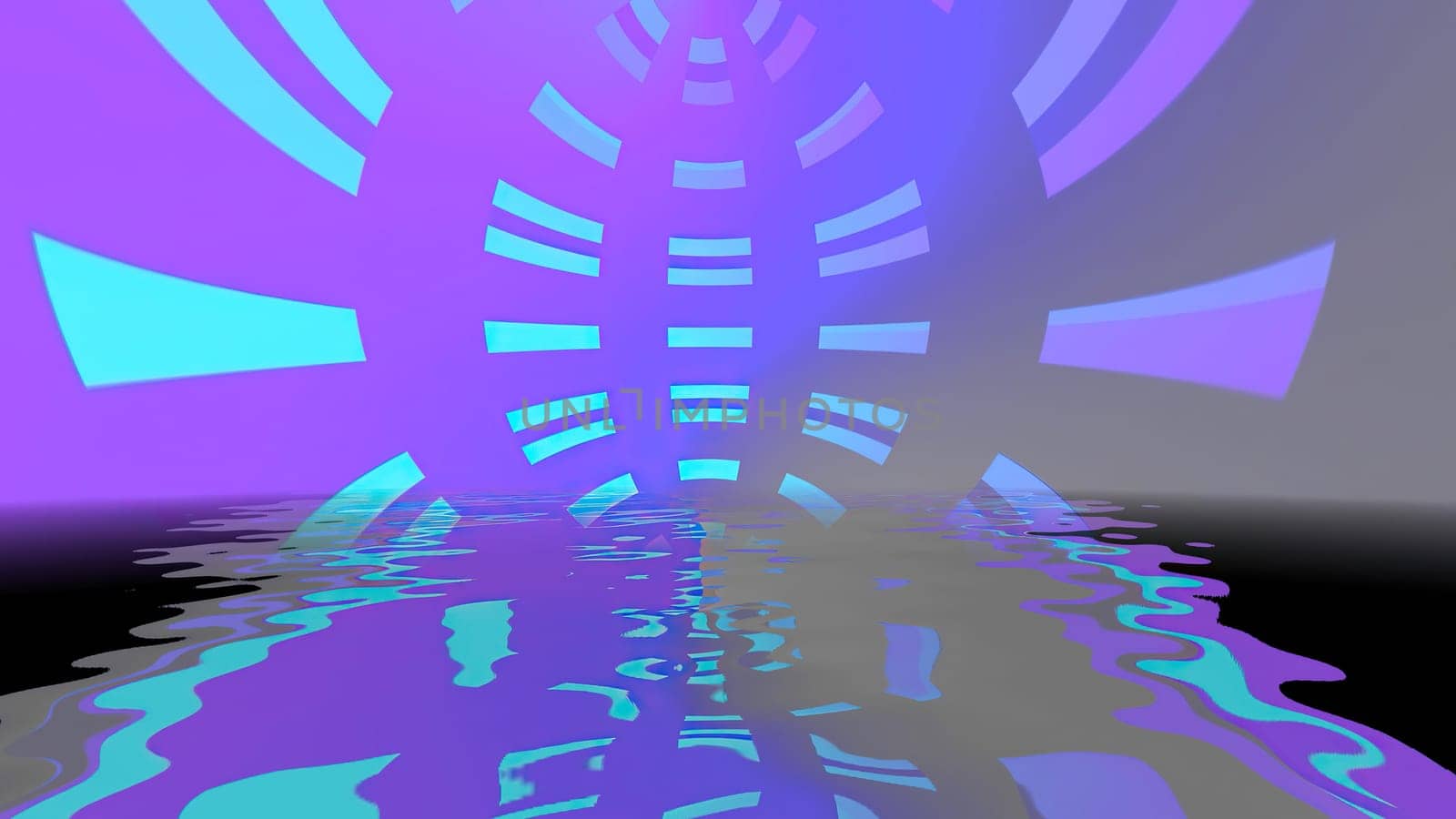 Abstract  background with geometric shapes reflecting in water,Abstract  background with geometric shapes reflecting in water