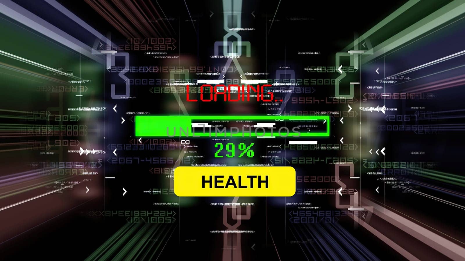 Health loading progress bar on the screen,Health loading progress bar on the screen
