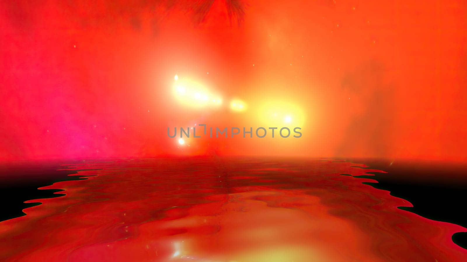 Space Universe With Stars And Galaxies reflected in water,Space Universe With Stars And Galaxies reflected in water