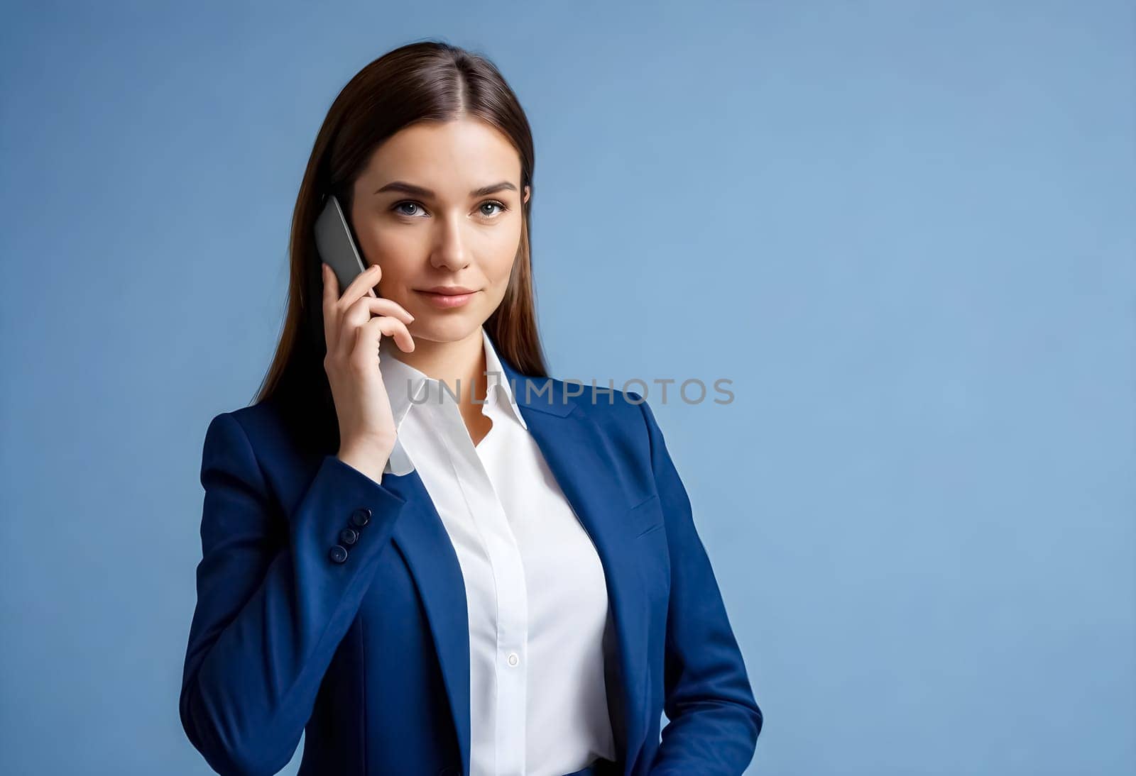 AI generated portrait of business woman person on working environtment