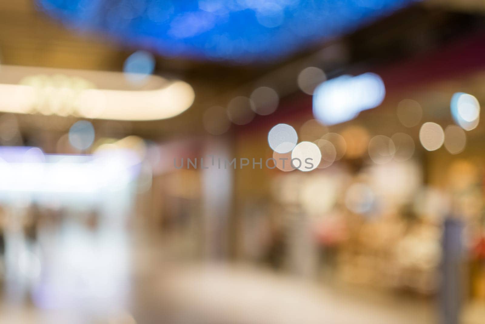 Blur view of shopping mall