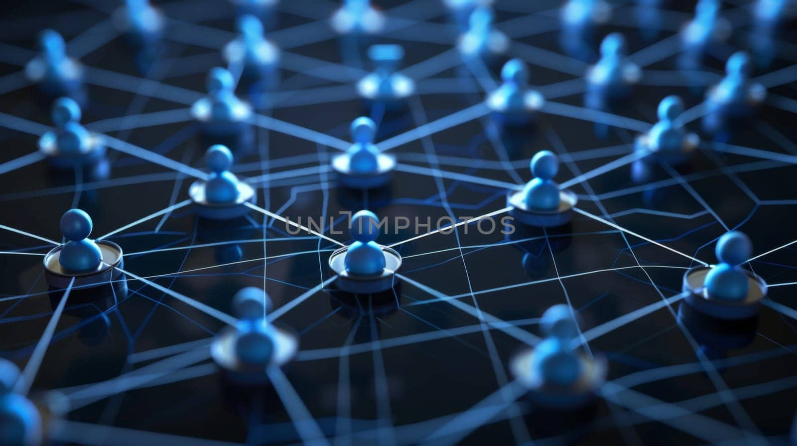 Concept of internet social network. Generative AI