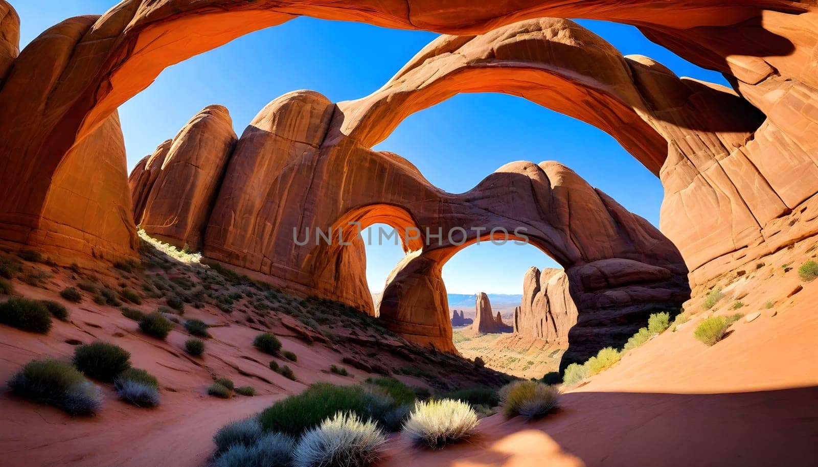 AI generated of Arches National Park in Utah , USA