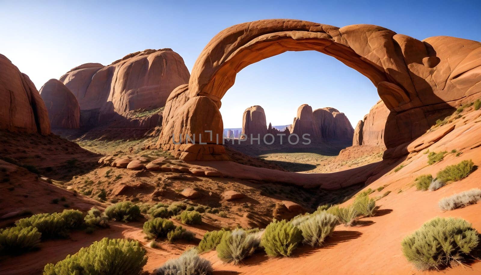 AI generated of Arches National Park in Utah , USA