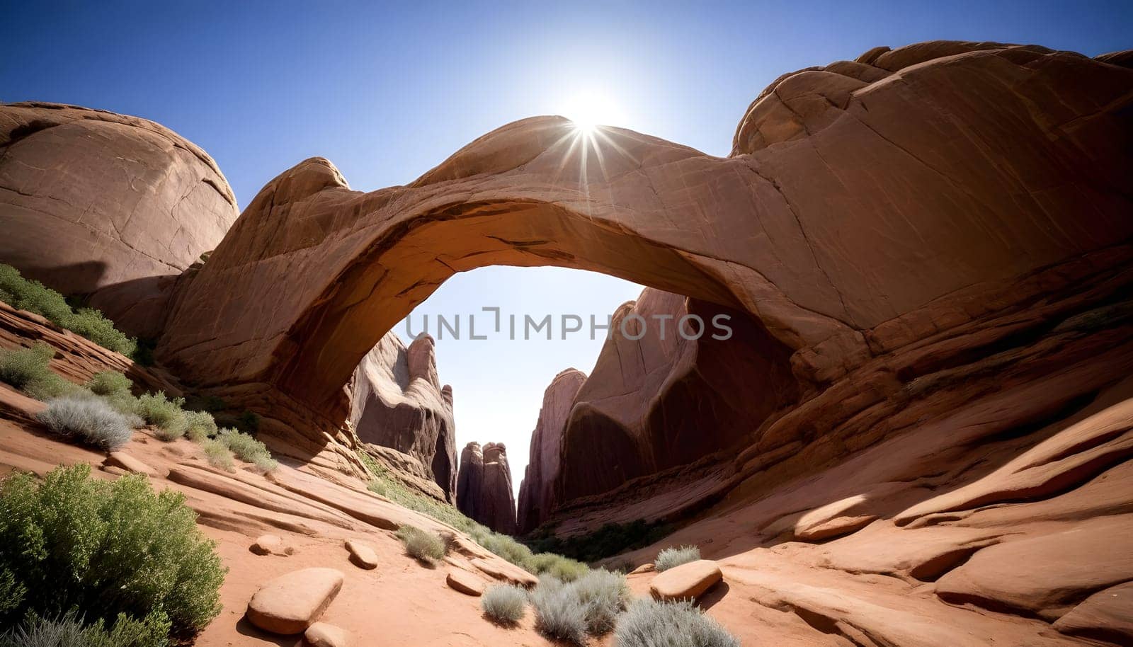 AI generated of Arches National Park in Utah , USA