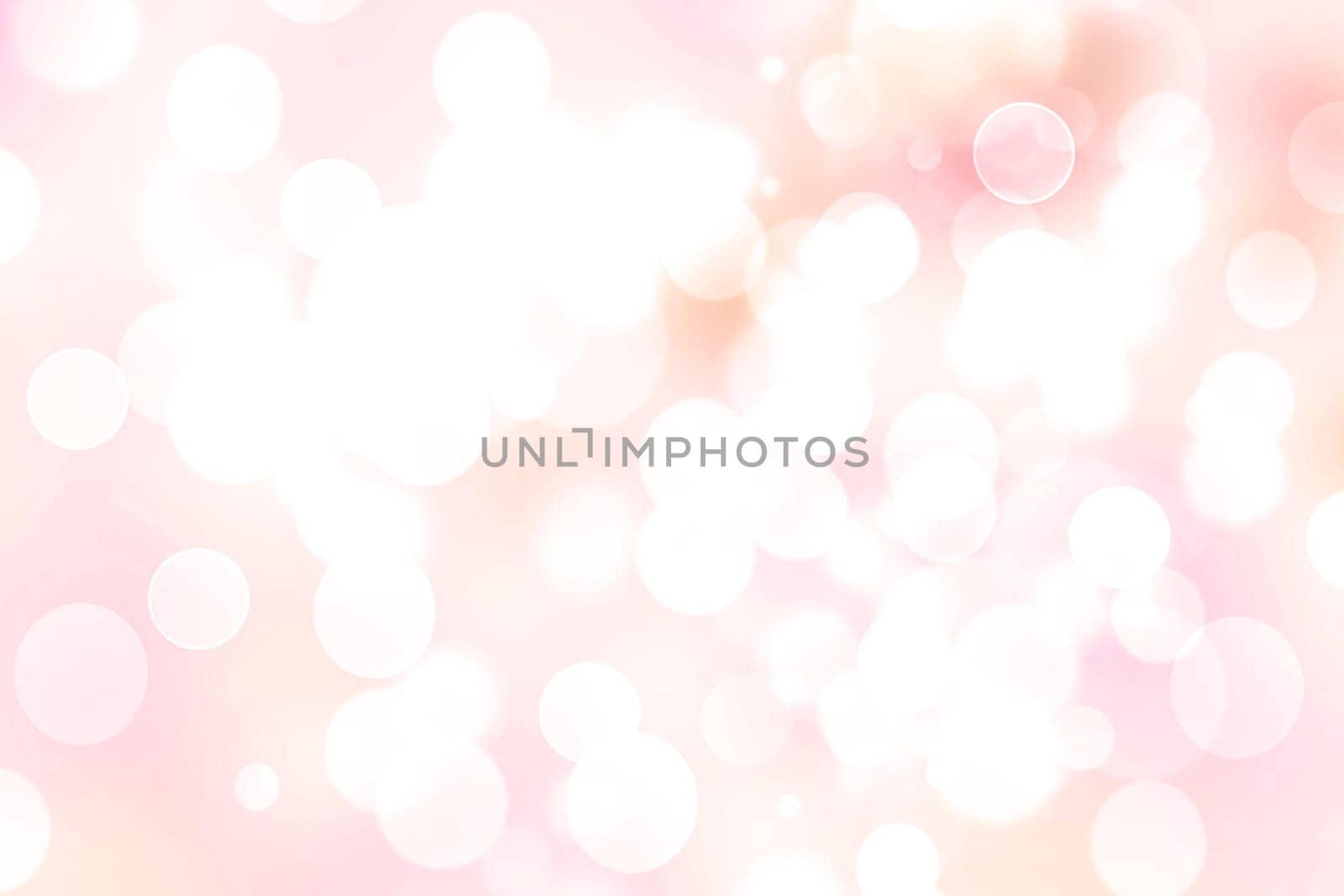 Abstract blurred fresh vivid spring summer light delicate pastel yellow pink orange bokeh background texture with bright circular soft color lights. Beautiful backdrop illustration.