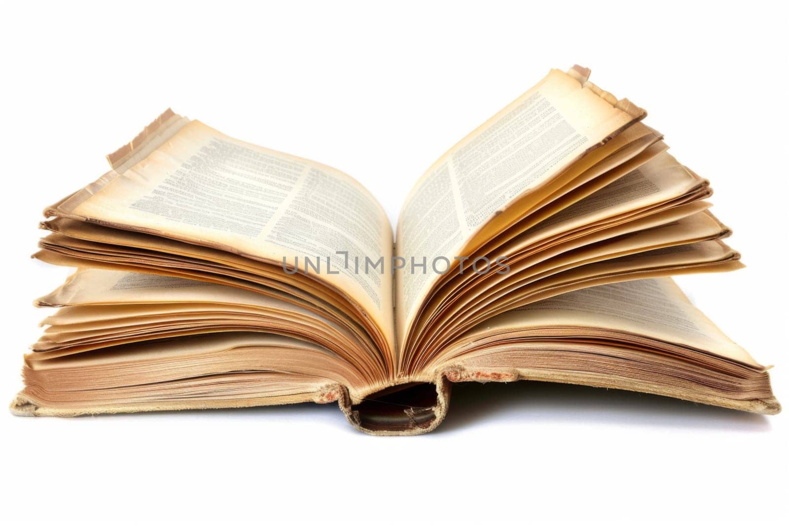 An open book is laying on top of a white table in a simple and minimalistic setting. The pages of the book are visible, suggesting it is ready to be read or referenced.