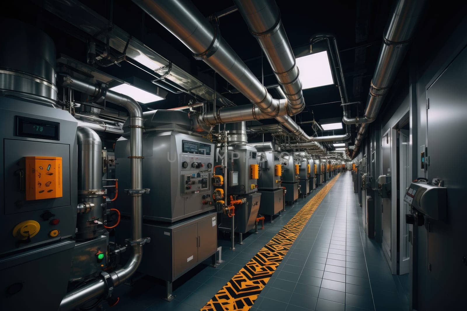 inside factory show mechanical room professional photography