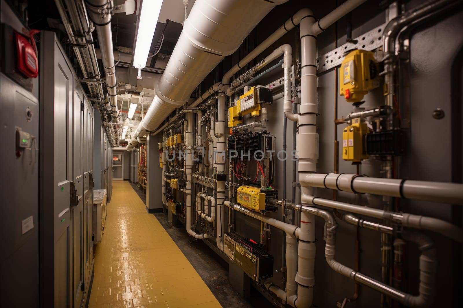 inside factory show mechanical room professional photography