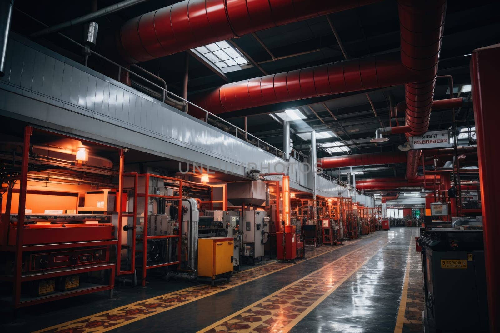 inside factory show mechanical room professional photography