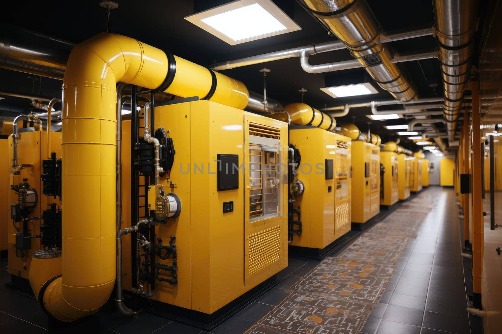 inside factory show mechanical room professional photography