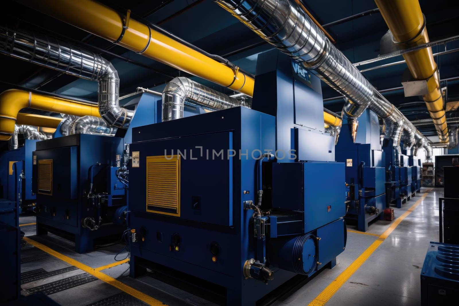 inside factory show mechanical room professional photography