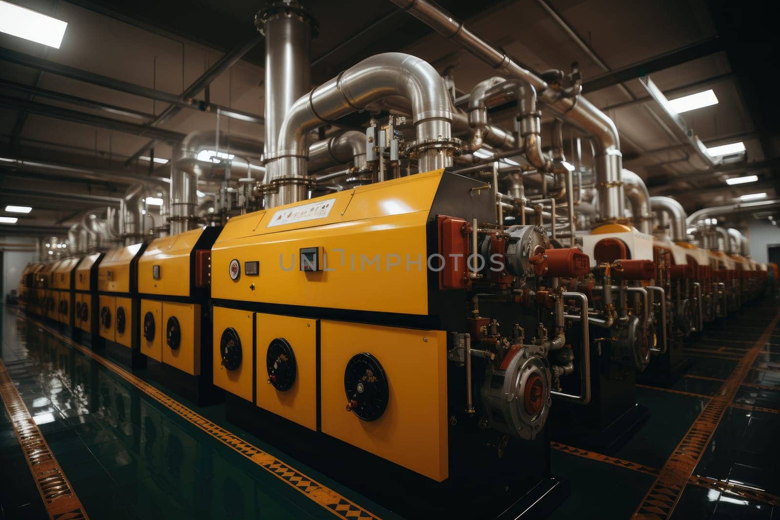 inside factory show mechanical room professional photography