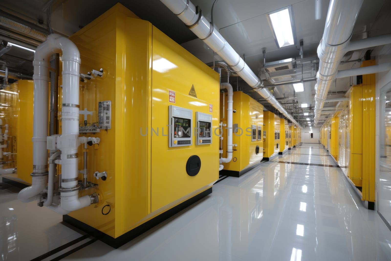 inside factory show mechanical room professional photography