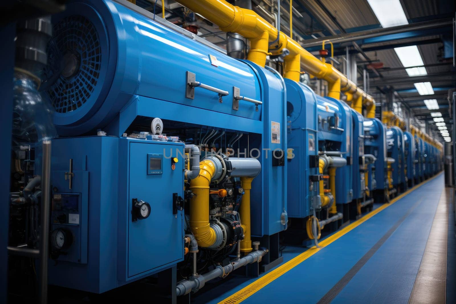 inside factory show mechanical room professional photography