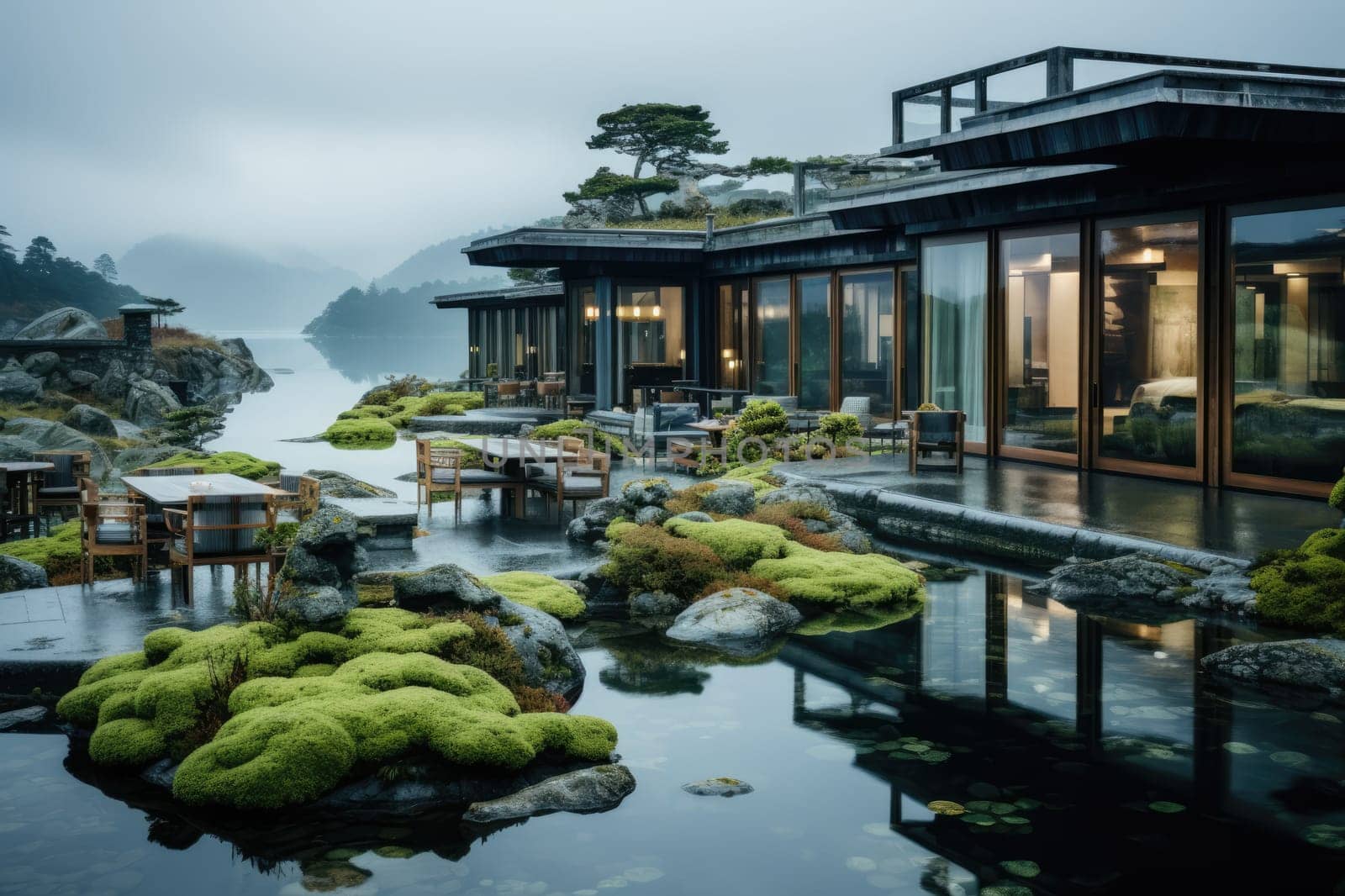 luxury homestay on a hilltop with views of green tea plantations inspiration ideas