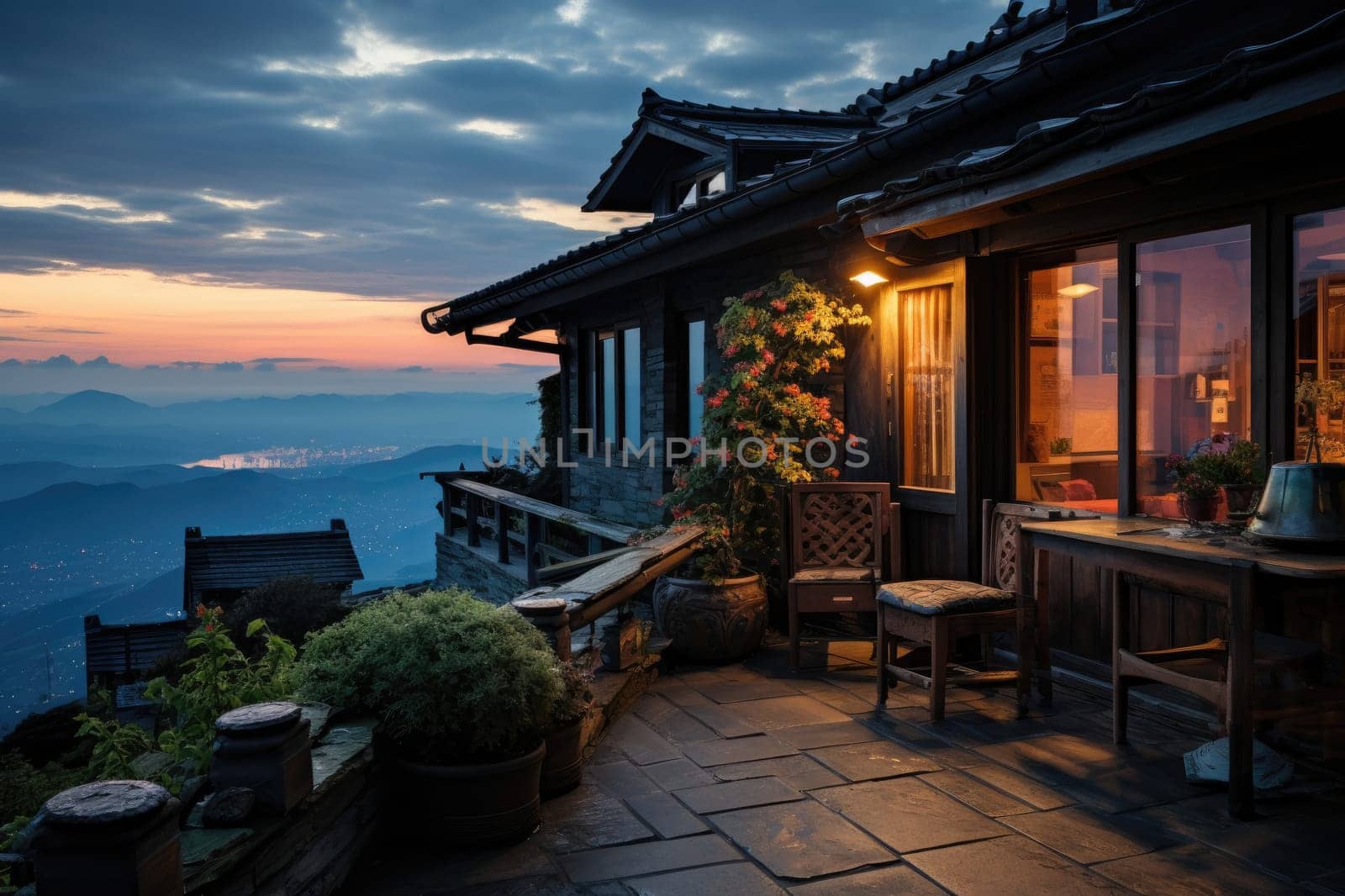 luxury homestay on a hilltop with views of green tea plantations inspiration ideas
