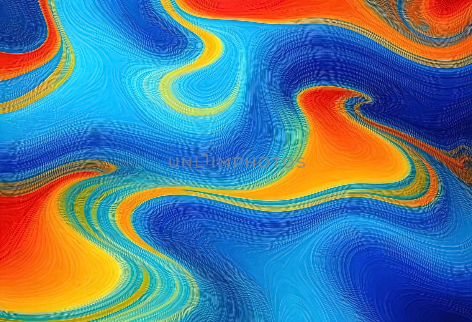 AI generated of a colorful abstract image of a rainbow colored background