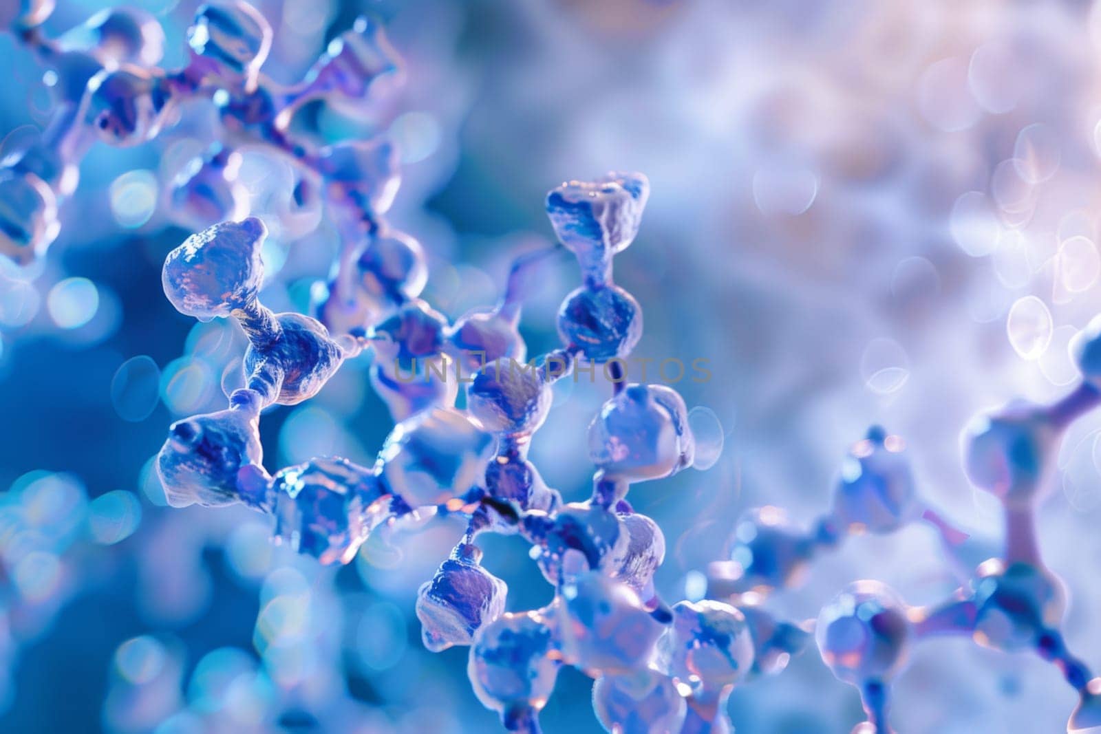 This close-up shot showcases a dense cluster of vibrant blue flowers, each delicate petal radiating a vivid hue. The intricate details of the blossoms are highlighted, offering a captivating view of natures beauty up close.