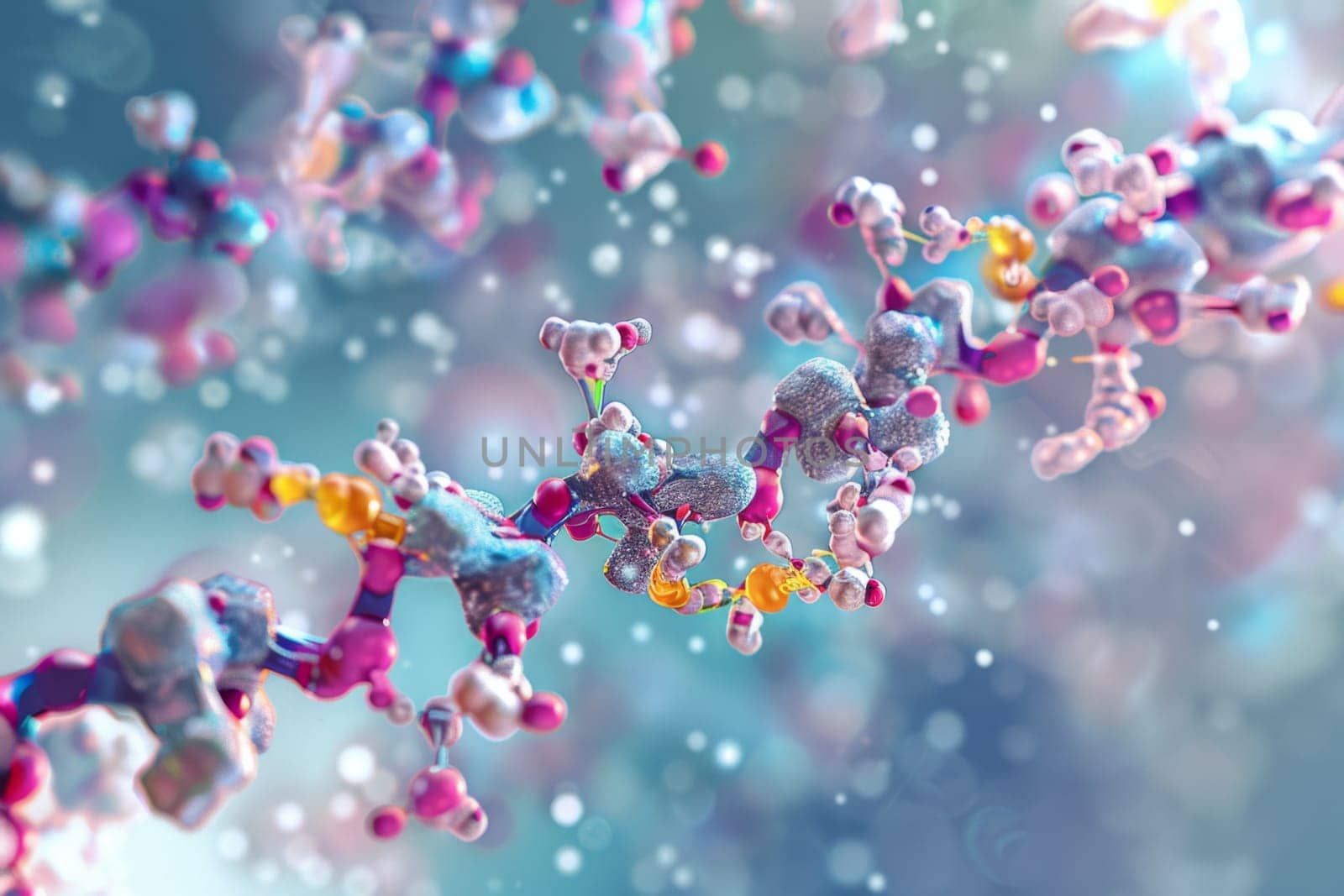 This close-up shot showcases a vibrant array of colorful objects grouped closely together. Each item stands out with its unique hue, creating a visually striking scene filled with a variety of shapes and textures.