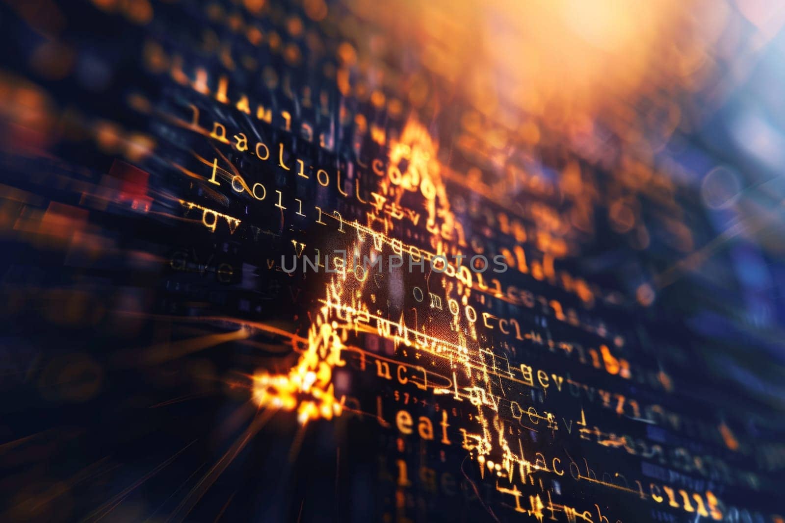 A detailed view of a computer screen displaying numerical data. The screen is filled with numbers in various sizes and fonts, suggesting a mathematical or statistical analysis taking place.