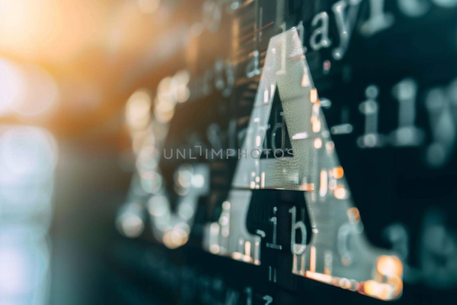 This close-up shot showcases the distinct letters decorating a wall, creating a bold and eye-catching display. The letters are clearly visible, allowing viewers to appreciate the intricate design and craftsmanship.