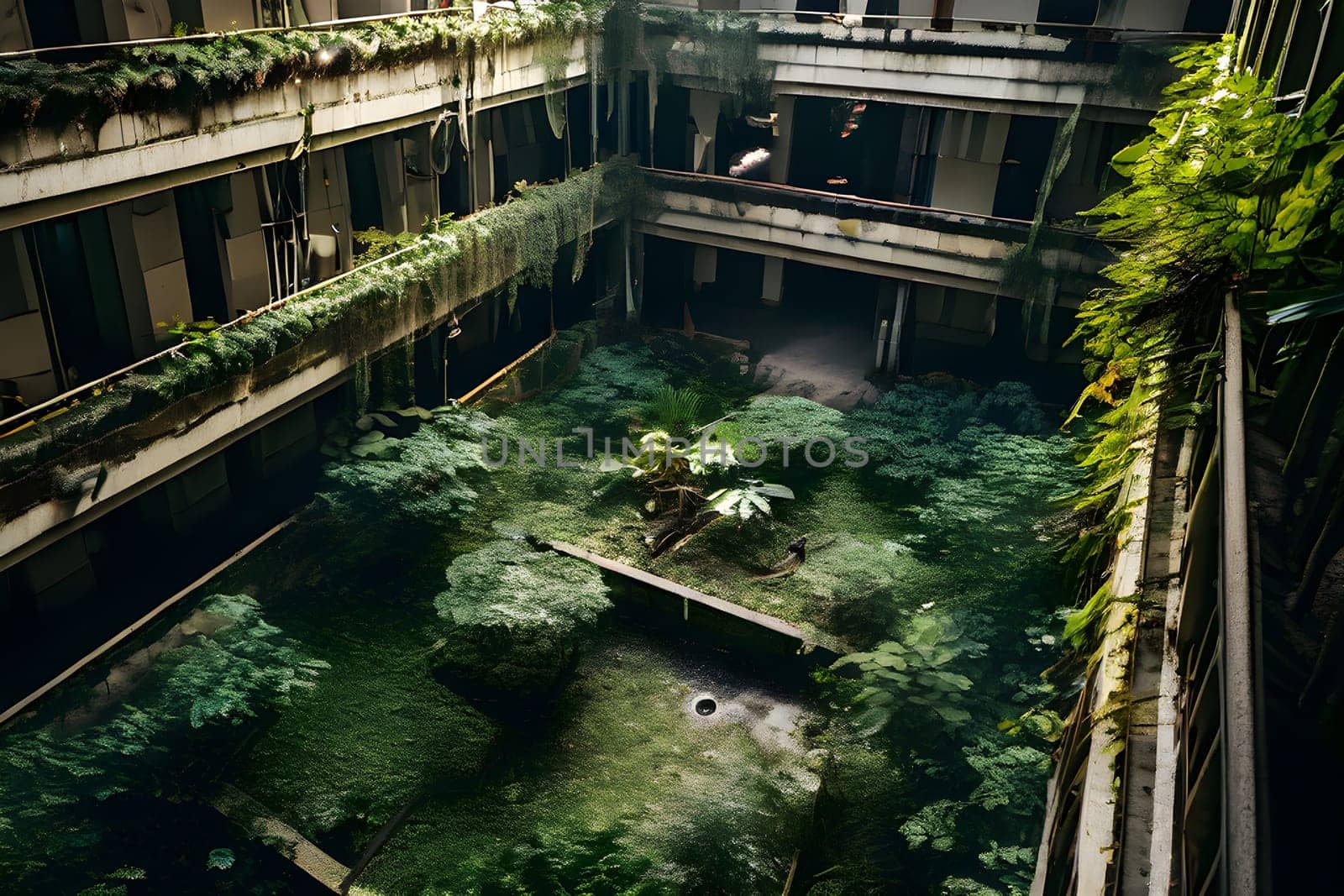 abandoned hospital exterior