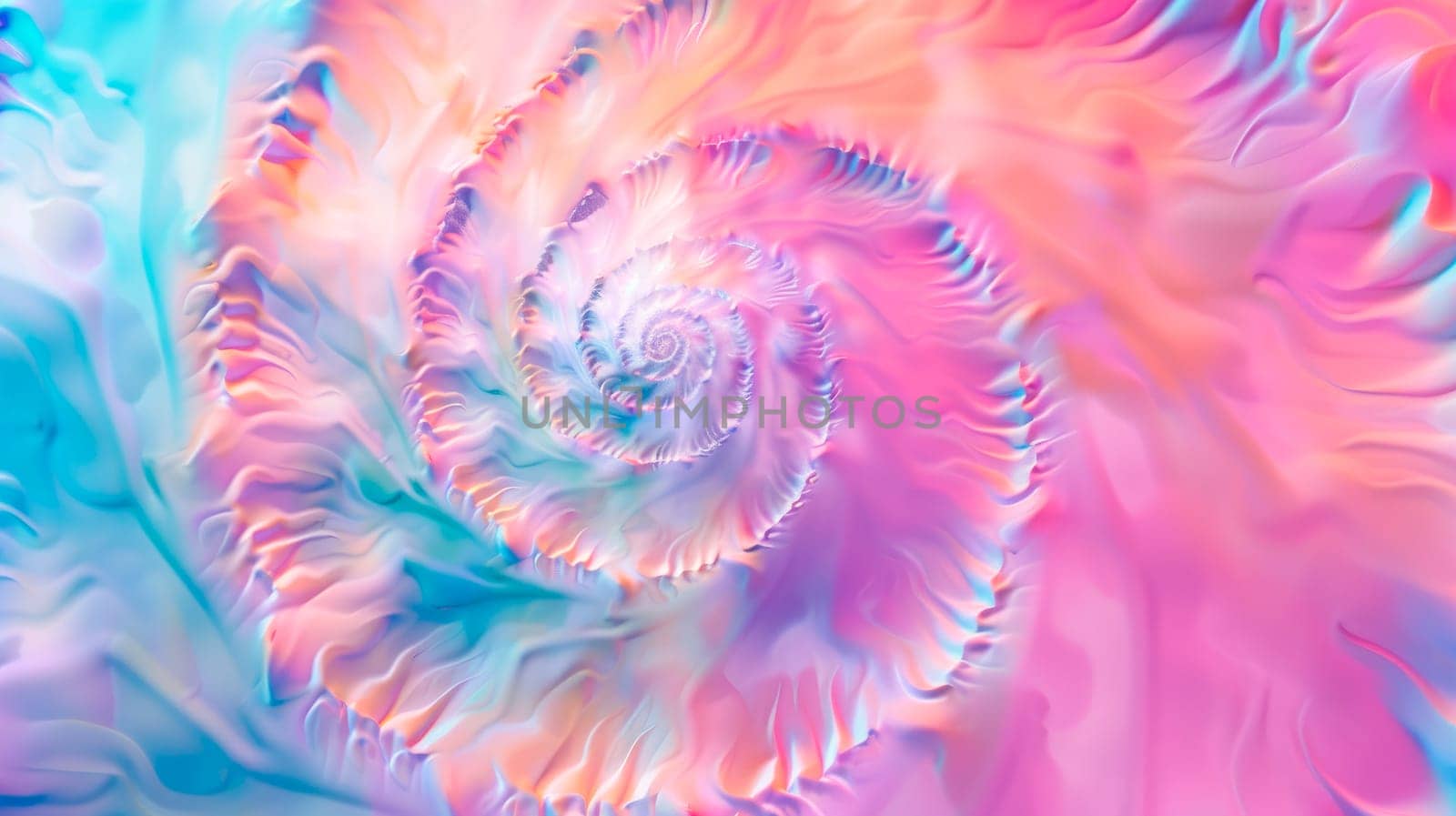 An amazing colored pattern of a nautilus shell . Ai generated
