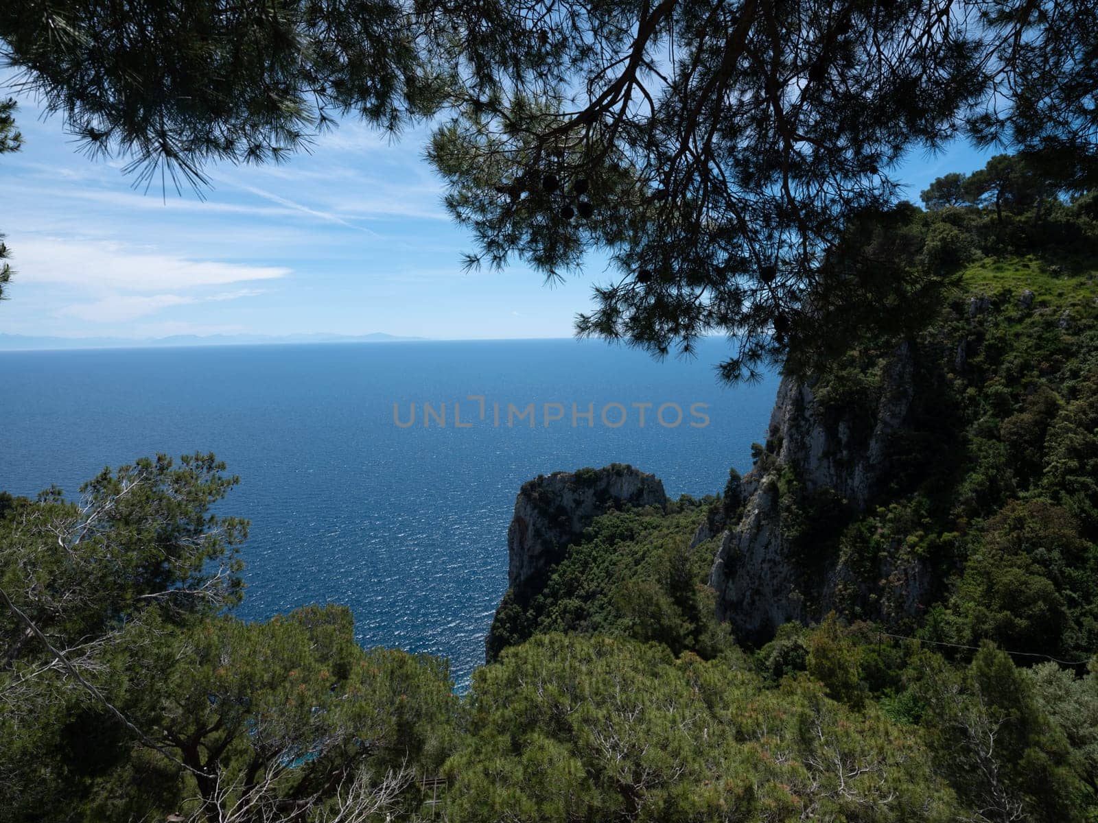 Seaside from Capri, island near Napoli,Italy