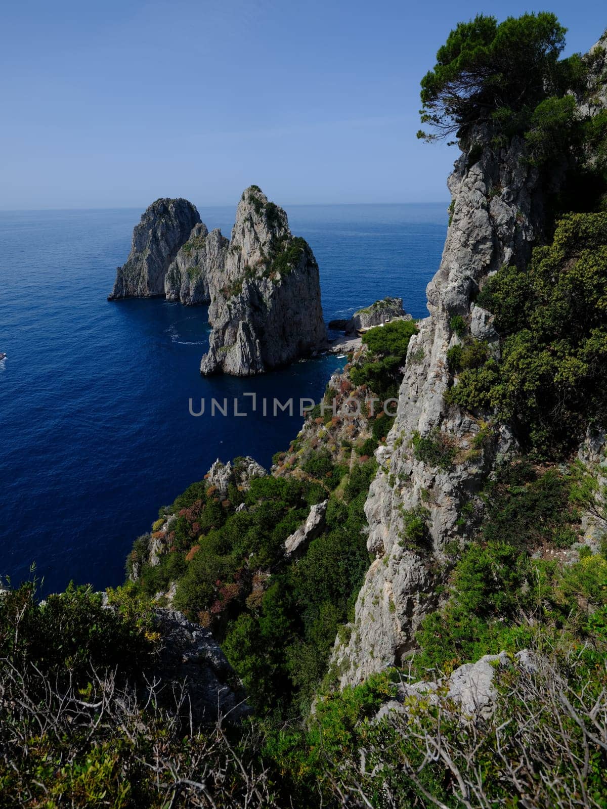 Seaside from Capri, island near Napoli,Italy