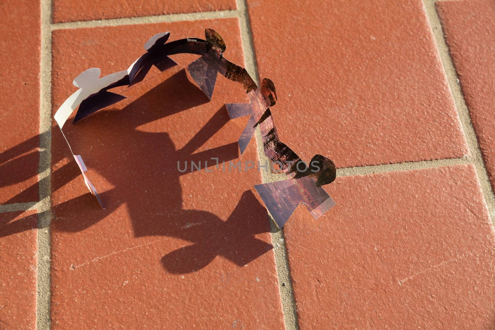 turn around of paper figure backround,wallpaper