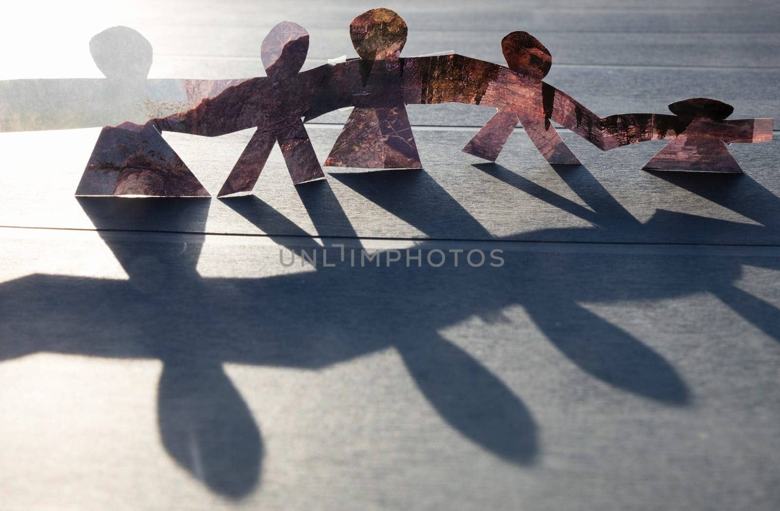 turn around of paper figure backround,wallpaper