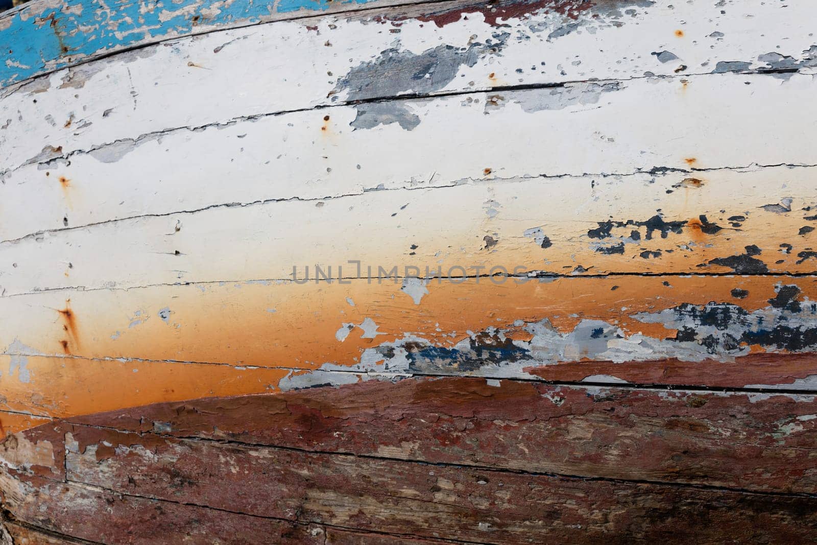 background of a colorful wooden boat, texture, wallpaper