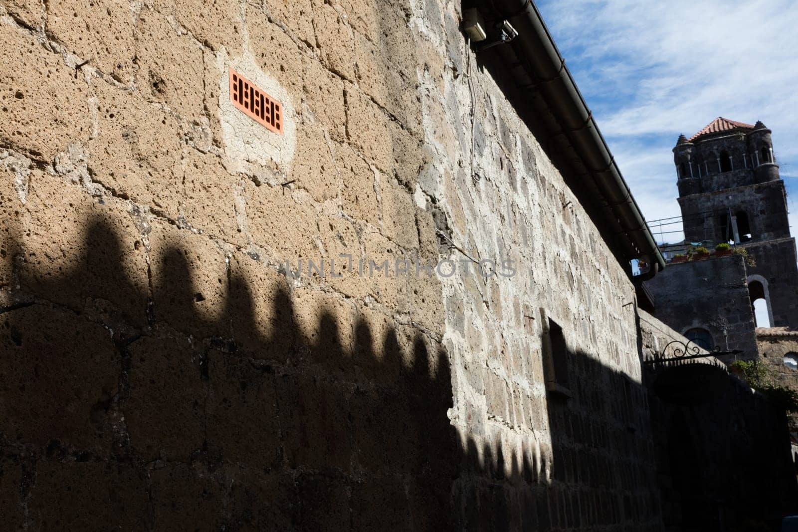 Ancient medieval streets of Caserta Vecchia. Italy