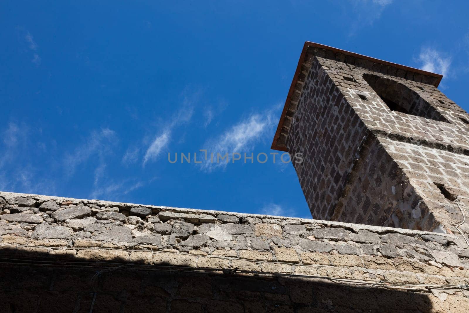 Ancient medieval streets of Caserta Vecchia. Italy