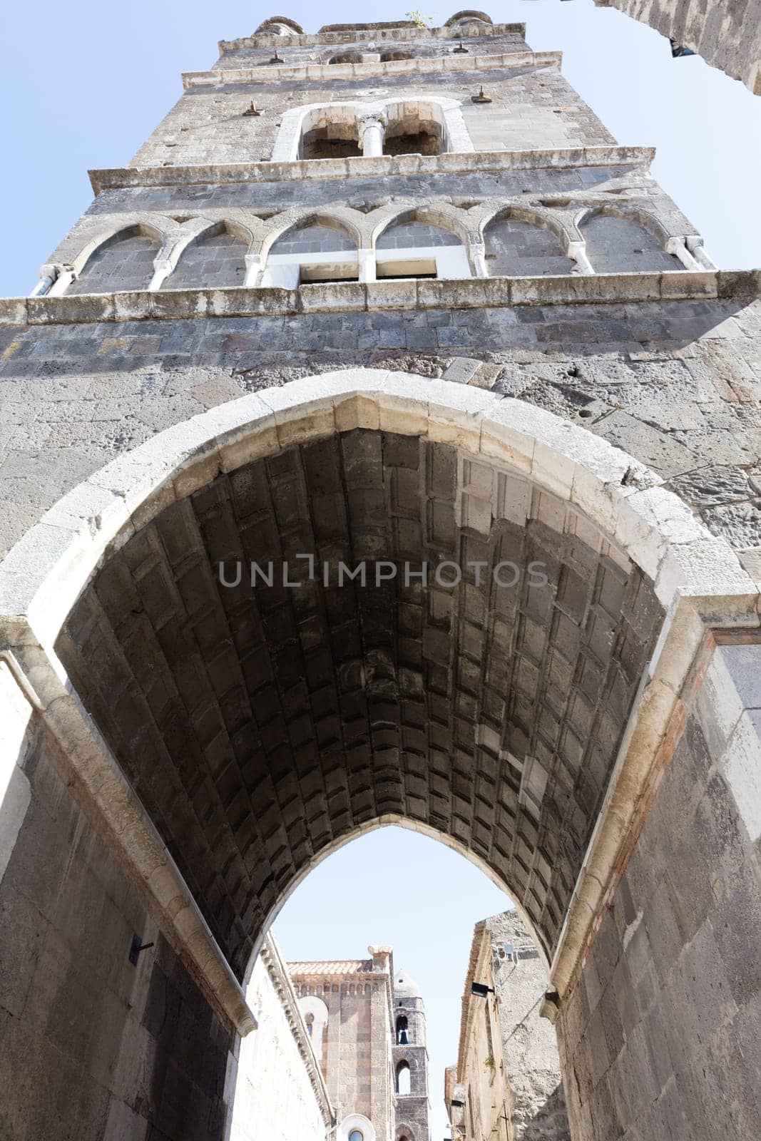 Ancient medieval streets of Caserta Vecchia. Italy