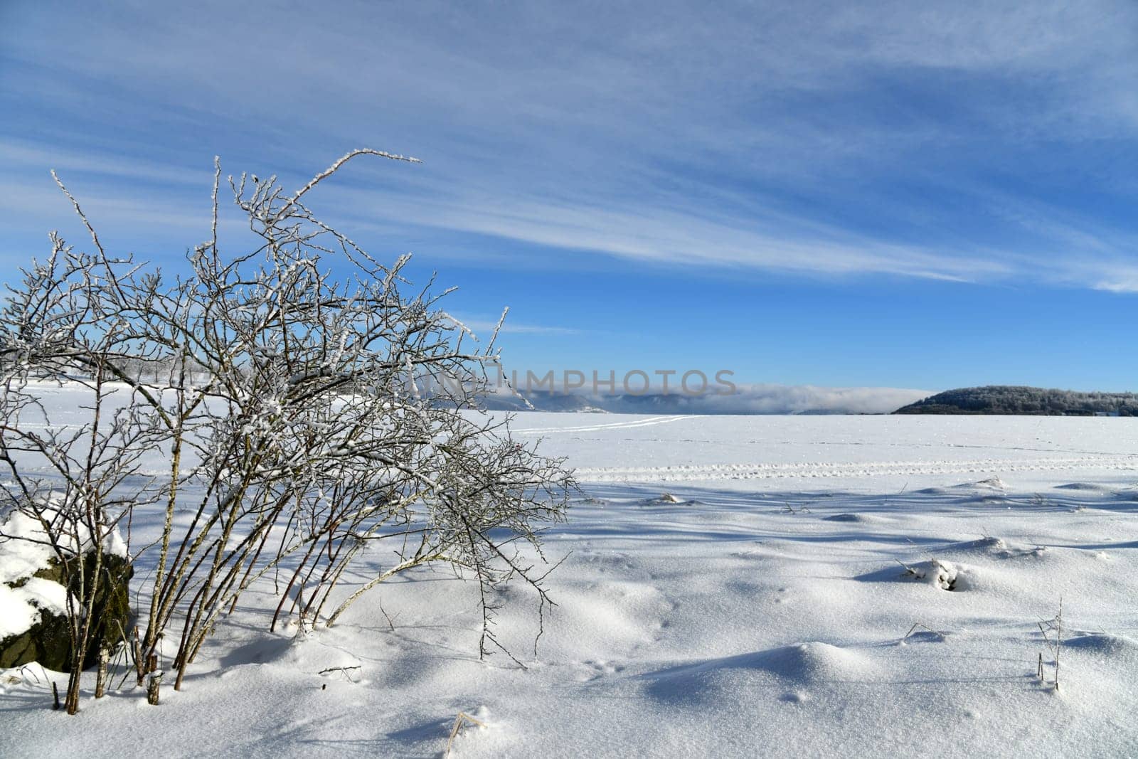 Winter landscape in the beautiful Rhön