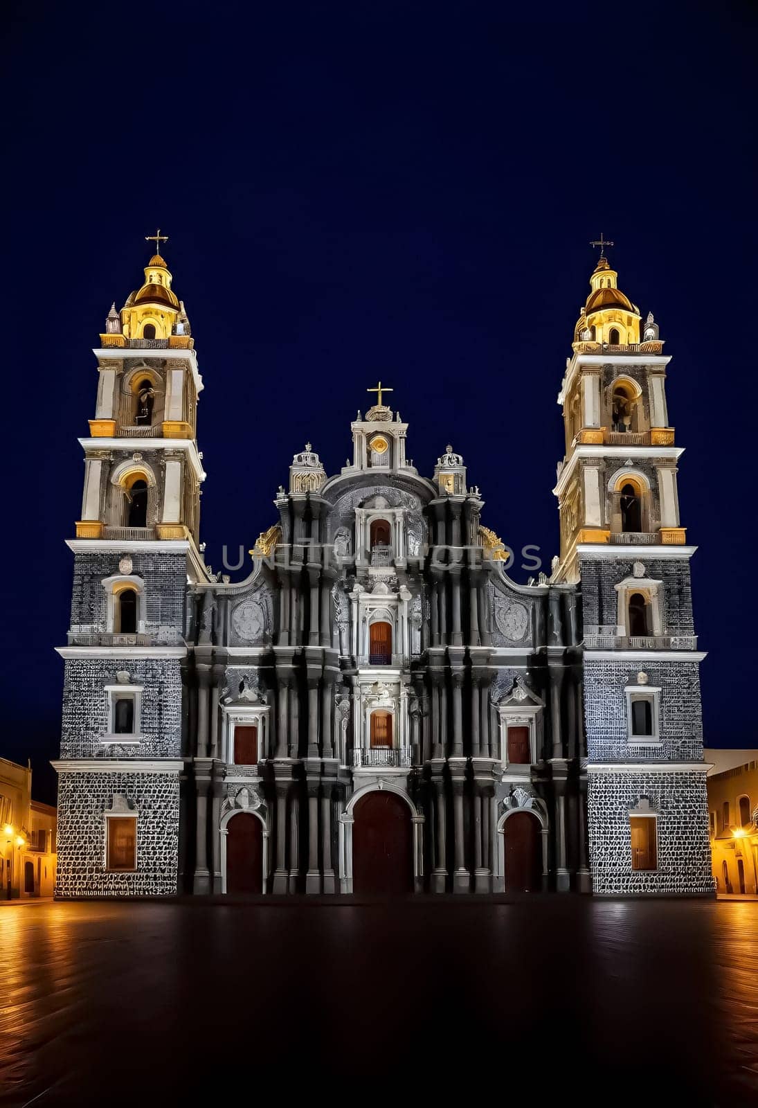 AI generated of the cathedral of san jose de guadalupe in guadalajara, mexico