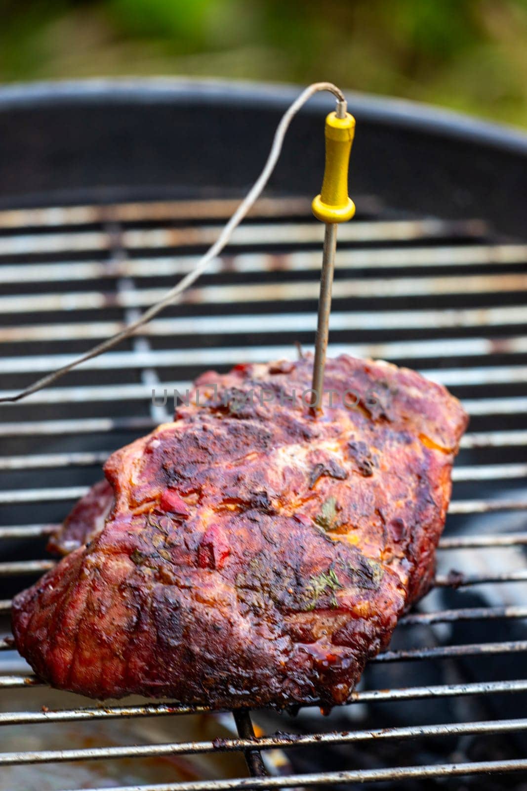 measuring the heat in a steak