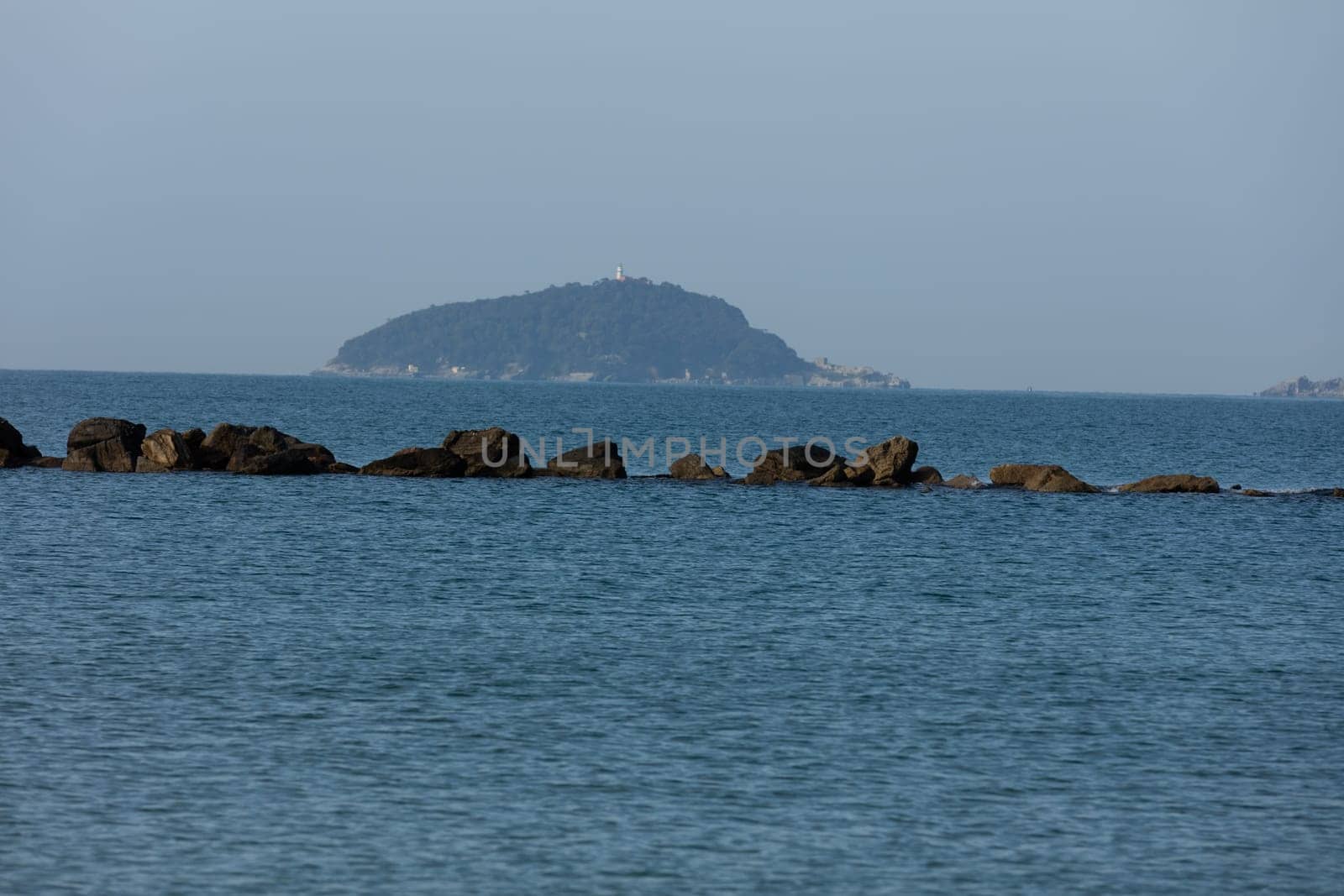 Lerici, Italy - April  4, 2016: view of port.  Lerici is very famous for the old castle and rhe port