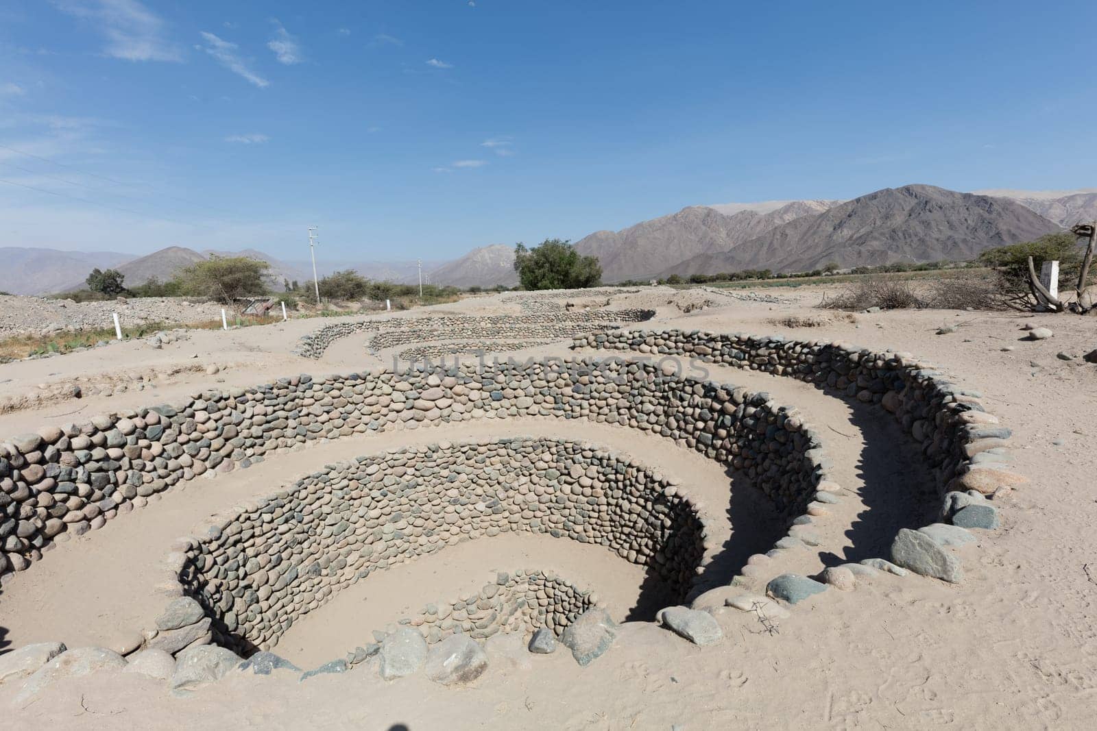 Entrance to the Cantalloc aueduct, Nazca, Peru