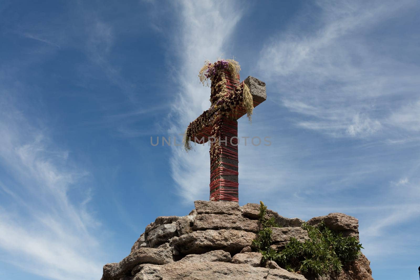 Condor flying above Colca canyon in Peru