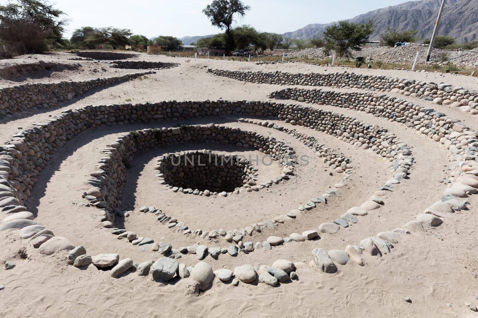 Entrance to the Cantalloc aueduct, Nazca, Peru