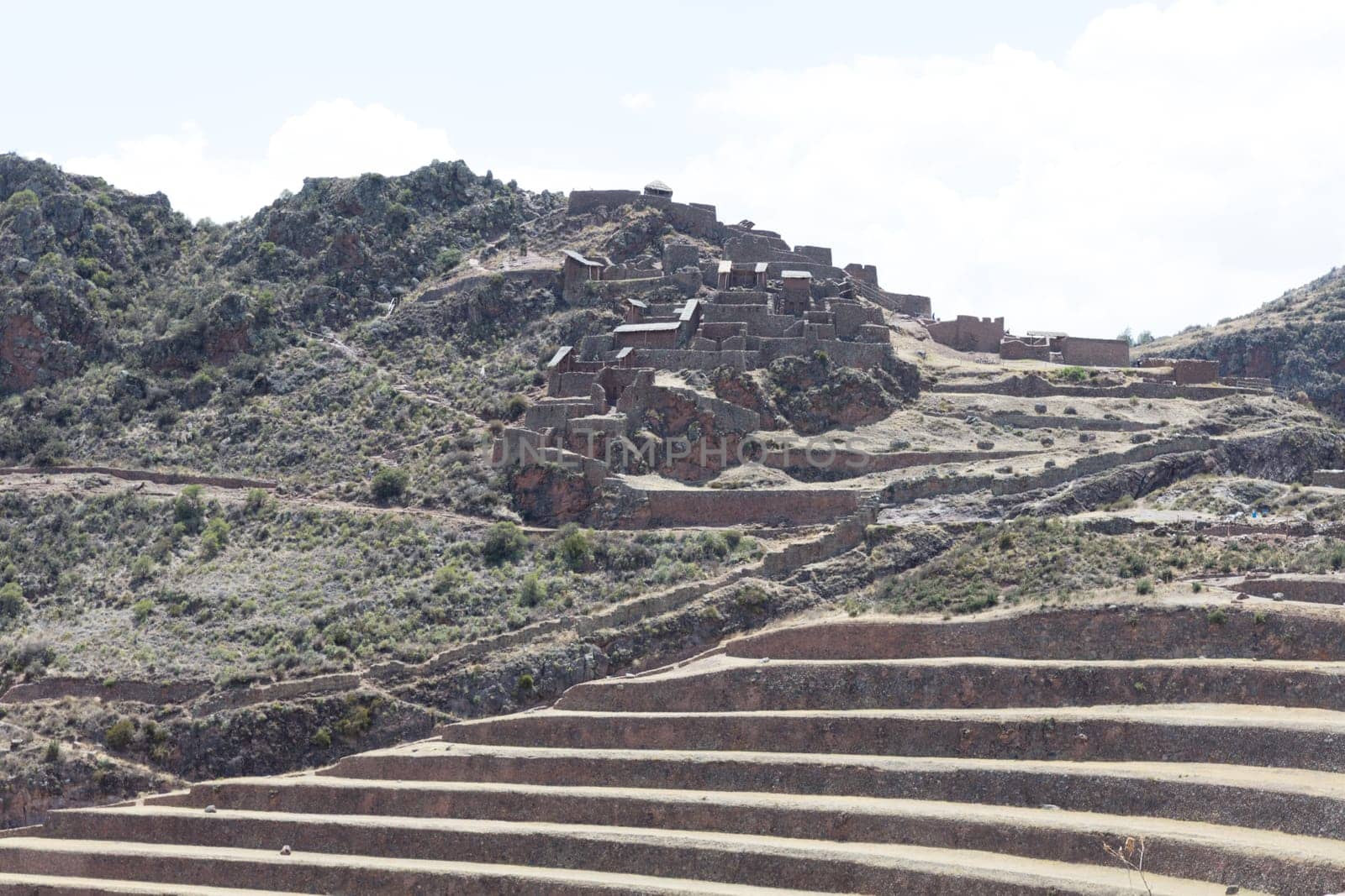 Inca circular terraces at Moray (agricultural experiment station), Peru, South America
