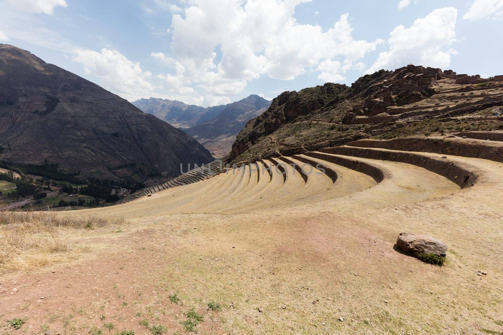 Terraced circular depressions at Moray in Peru