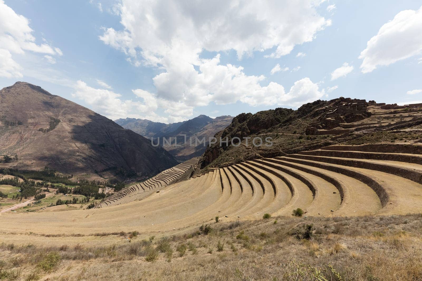 Inca circular terraces at Moray (agricultural experiment station), Peru, South America