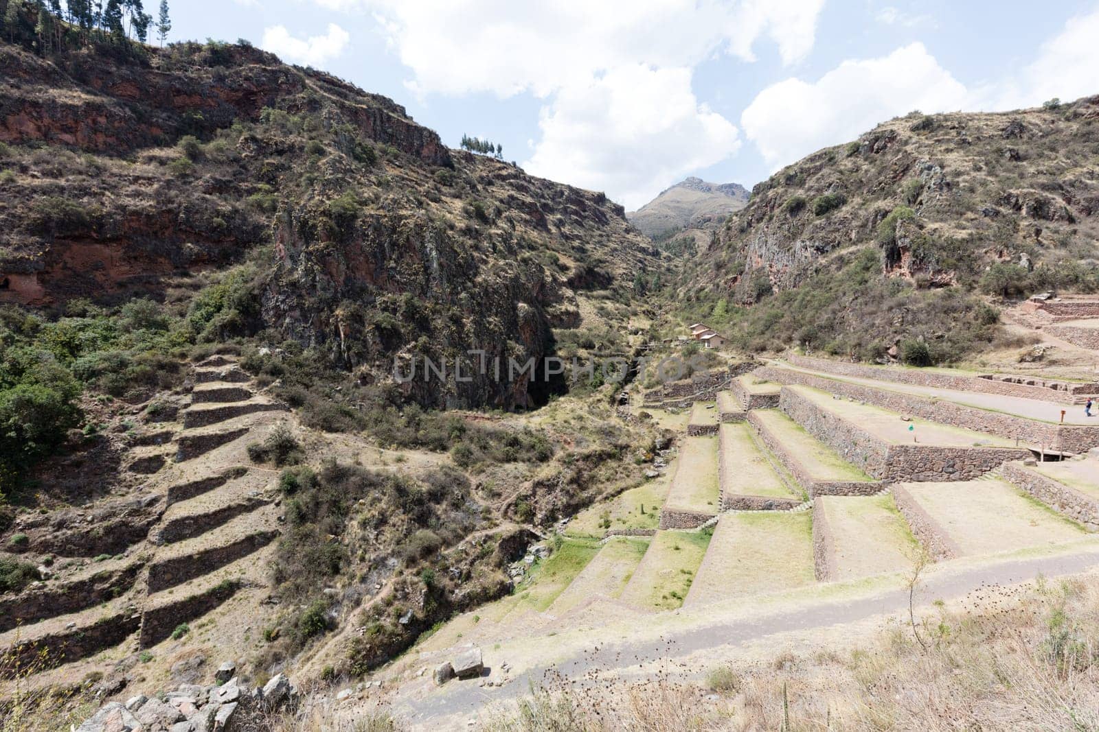 Inca circular terraces at Moray (agricultural experiment station), Peru, South America