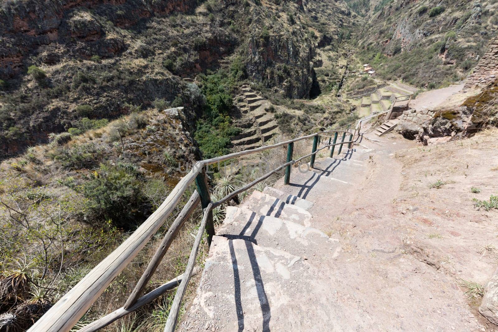 Inca circular terraces at Moray (agricultural experiment station), Peru, South America