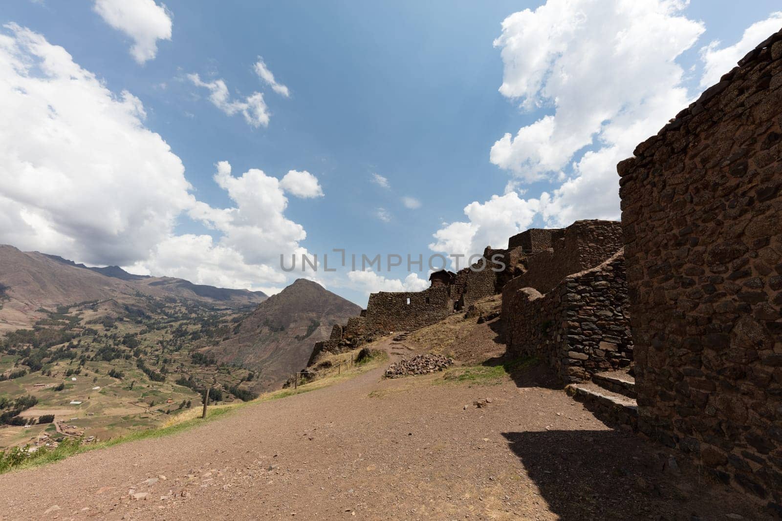 Inca circular terraces at Moray (agricultural experiment station), Peru, South America